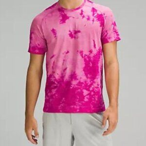 NWT Unisex Metal Vent Tech Short Sleeve Shirt 2.0 Men Size XS Pink Marble Dye